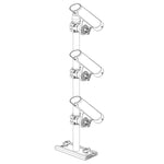 Scotty 333 Track Mounted Rod Tree - Rodmaster II Rod Holders [0333]