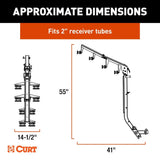 CURT ActiveLink Ultra Series Bike Rack - 4 Bikes Up to 180 lbs [18412]