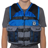 Bluestorm Sportsman Youth Mesh Fishing Life Jacket - Deep Blue [BS-105-NAV-Y]