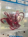 GAMA RED EWG TREBLE HOOK (9), SZ.2