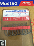 MUSTAD ADX ADVANTAGE BEAD HOOK(10), SZ 4