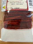 RAYON CHENILLE, MED., BROWN