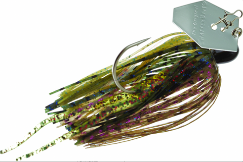 Z-Man CB12-46 Original Chatterbait Bladed Swim Jig 4-1/2", 1/2 oz, 5/0 Hook, Perch/Bluegill