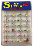 Sitka FKW24-STKG Sitka Ast Ice Jig Kit Glow 24 Pc