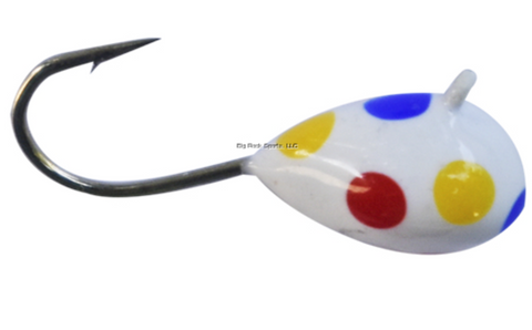 Kenders TK12358 Tungsten Teardrop 5mm - #8 Hook Glow Spotted