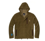 Browning  Hydro Fleece Jacket Dark Olive Color, 3 Layer Waterproof Construction Silent Brushed Fabric Adjustable Hood Size Large