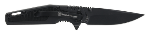 Smith & Wesson 1209513 SWAT Spring Assisted Clip Folder, 3.0" Drop Point Blade, Liner Lock, Boxed