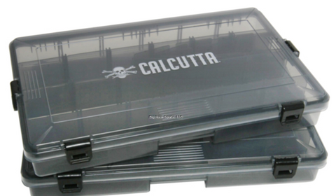 Calcutta CSLTT-3700 Squall 3700 waterproof 4 latch tackle trays (2 pack)