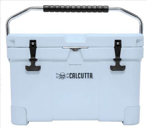 Calcutta CCLBG2-20 Renegade Cooler 20 Liter Light Blue w/LED Drain Plug, SS Carry Handle 20.9"L x 12.4"w x 13.8" H