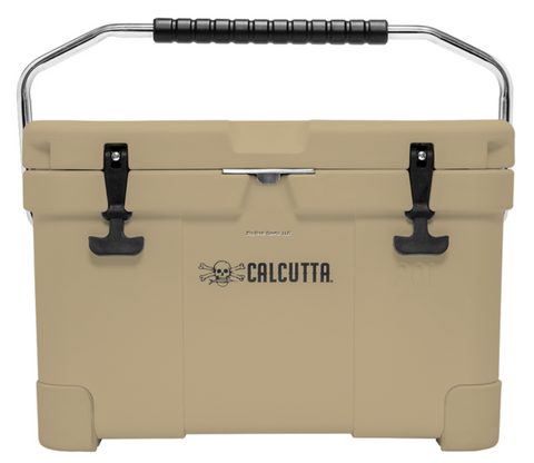 Calcutta CCTG2-20 Renegade Cooler 20 Liter Tan w/LED Drain Plug, SS Carry Handle, 20.9"L x 12.4"W x 13.8"H