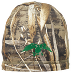 Hot Shot 18-032C-DC Men's Duck Commander Reversible (Debossed) Fleece Beanie, Men's One Size Fits Most, Anthracite/Realtree Max-5 Camo