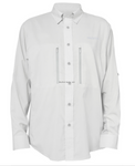 Calcutta C1001-GRY-M Long Sleeve Performance Fishing Shirt Gray Med