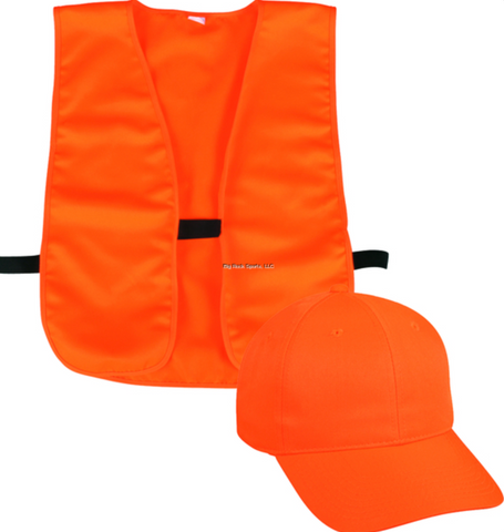 Outdoor Cap BLZCPV Blaze Orange Vest w/Structured Cap