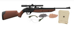 CROSMAN PUMPMASTER PUMP RIFLE BB KIT 177 (W/SCOPE,BB/PELLETS,TARGETS & GLASSES)