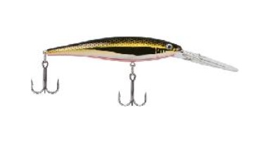 BERKLEY #11 FLICKER MINNOW,BLACK BRASS