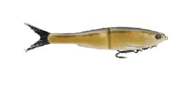 BERKLEY 5" NESSIE GLIDE BAIT,GOLDEN SHINER 2/5oz lure weight