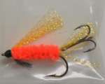 Custom Angler KOKANEE FLY, FLUORESCENT ORANGE