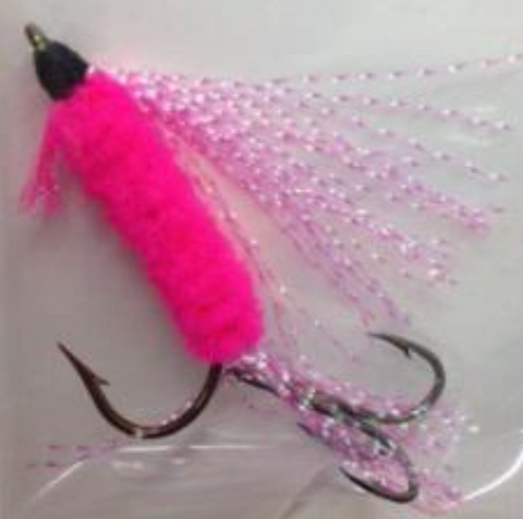 Custom Angler KOKANEE FLY, FLUORESCENT PINK