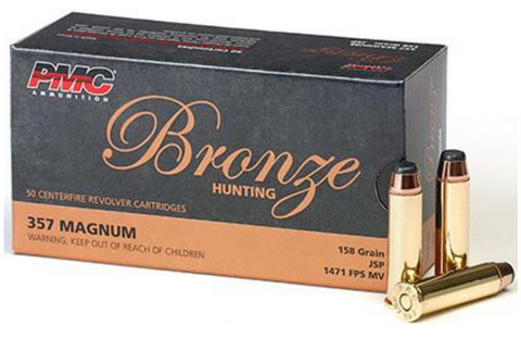 PMC BRONZE AMMO 357 MAG 158GR JSP (50)