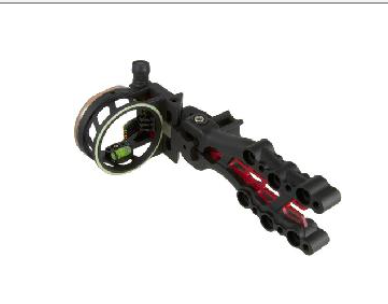 TRUGLO CARBON HYBRID ARCHERY SIGHT 5 LIGHT PINS (5X.019 DIA.) (BLACK)