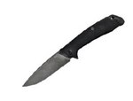 ABKT ELITE SCAVENGER FOLDING KNIFE, 4.5" CLOSED, 3.5" STONE WASHED BLADE, BLK G10