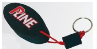 P-LINE FLOATING KEYCHAIN, 3"