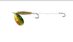 NORTHLAND BAITFISH FLOAT'N SPIN HARNESS #4 GOLD PERCH TANDEM HOOK 60" SNELL