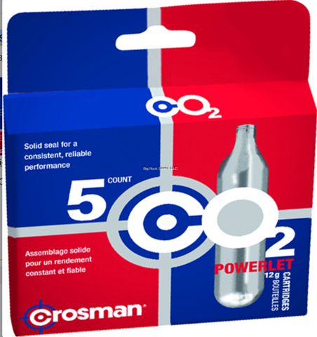 Crosman 231B Co2 Powerlet Cartridges, 12-gram, 5Pk