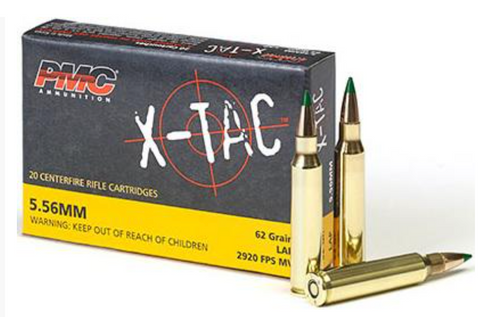 PMC X-TAC AMMO 5.56MM 62GR  (GREEN TIP)