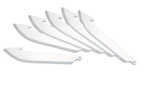 OUTDOOR EDGE 3" DROP POINT REPLACEMENT BLADES-STAINLESS (6-PACK)