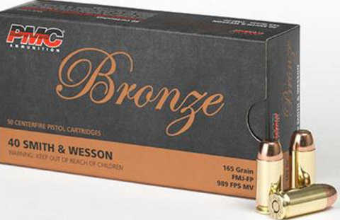 PMC BRONZE AMMO 40 S&W 165GR FMJ FP (50)