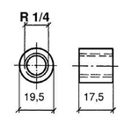 Veratron Pyrometer Sensor Threaded Bushing f/Welding to Manifold f/Thermocoupler Element [N03-320-266]