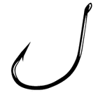 Gamakatsu Drop Shot Hook Black Size 4 6ct