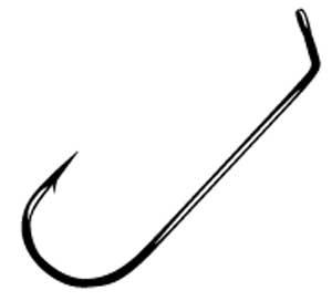 Gamakatsu Flat Eye Jig Hook 60 Rnd Bend Lite Wire 25ct Size 5-0