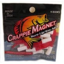 Leland Crappie Magnet 1.5" 15ct White-Red