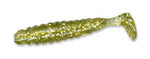 Slider Crappie Grubs 1.5" 15ct Green Gold Glitter