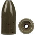 Bullet Weight Tungsten Worm Sinker Green Pumpkin 1-18oz 4ct