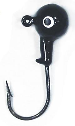 Eagle Claw Jig Head 1-8 10ct Black