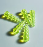 Stacked Beads- Chartreuse Transparent