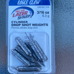 Eagle Claw Lazer sharp cylinder drop shot weights