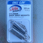 Eagle Claw Lazer sharp cylinder drop shot weights