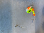 Walleye spinner double hook