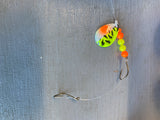 Walleye spinner double hook