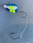 Walleye spinner double hook